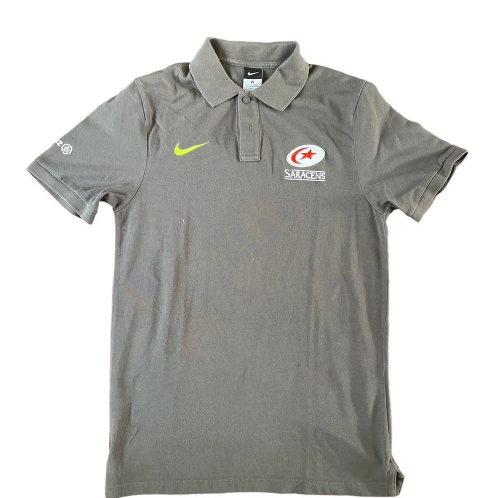 Nike Charcoal Polo Shirt with Logo Accents